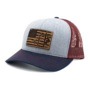 Lineman Flag Leather Patch Cap