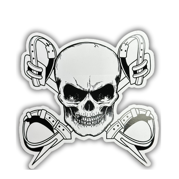 Skull and Gaffs Vinyl Decal