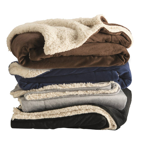 SLTC Fleece and Sherpa Blanket