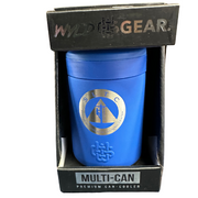 blue can holder with sltc logo