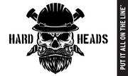 flag featuring the hard heads pc logo 