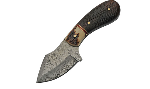 Knife Skinner Damascus Stag