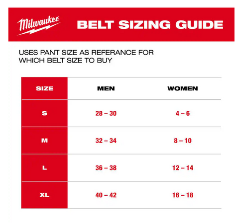 Milwaukee FreeFlex Nylon Web Belt Black