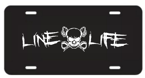Line Life License Plate - Car Tag