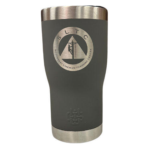 Medium Gray Coffee Tumbler with sltc logo