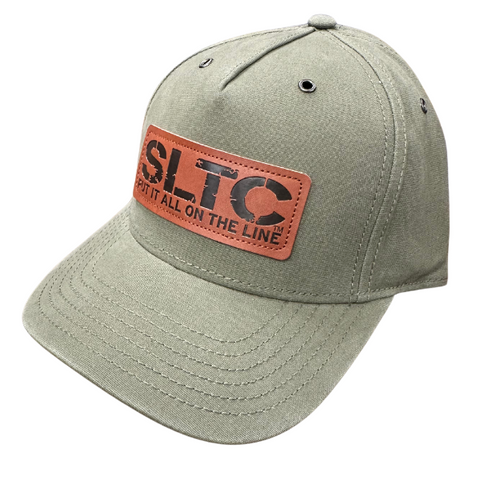 SLTC Faux Leather Patch Cap